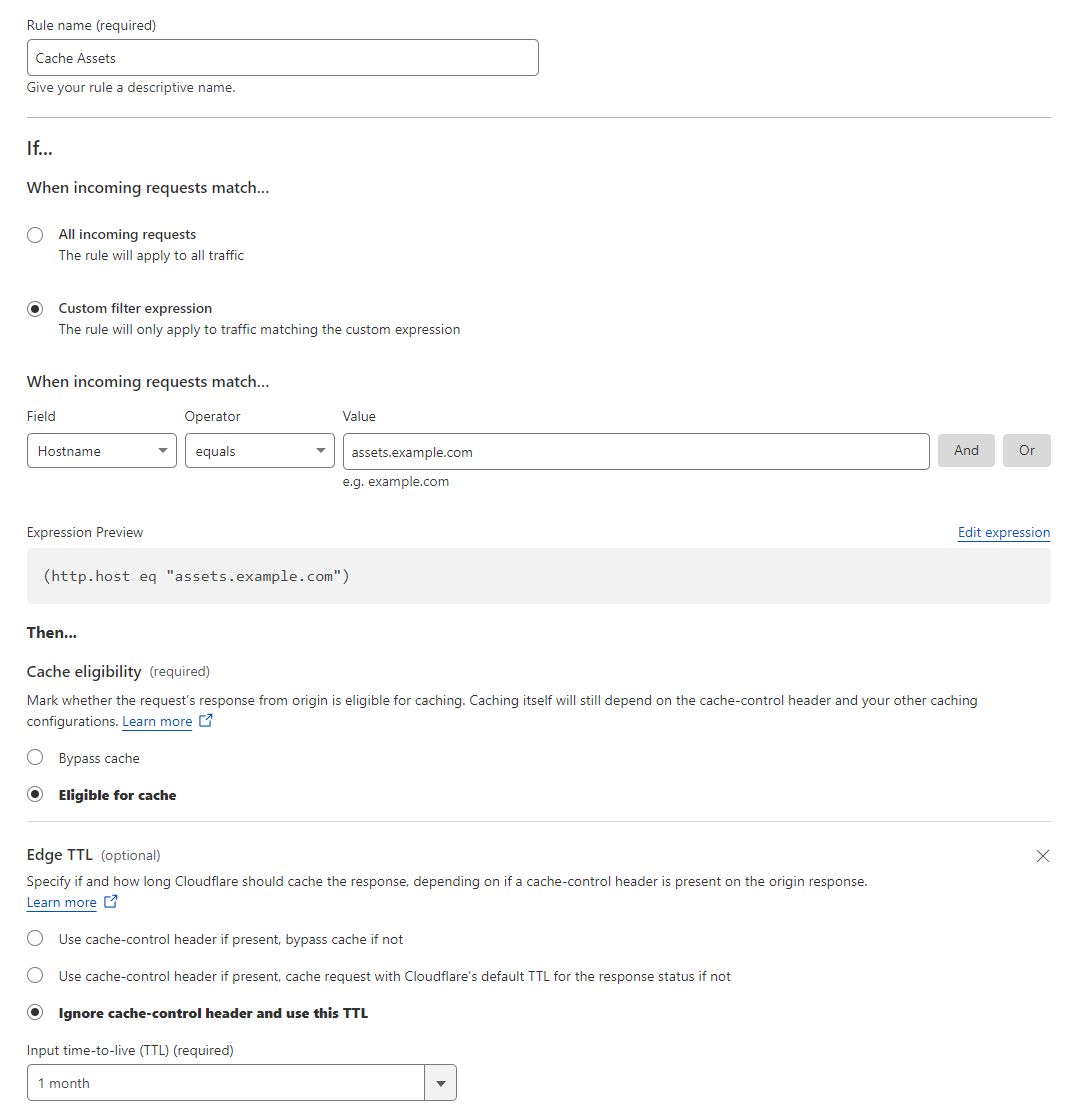 iamohdisa's tweet photo. If your domain is proxied through Cloudflare, and you are using R2 and public bucket, don't forget to do the following:

1. Setup a custom domain for your bucket (better to make it as a subdomain like assets.yourdomain) this will automatically add a CNAME record under DNS settings.
2. Add caching rule to cache any assets loaded from the subdomain.

This will save you from hitting the origin server and instead load the assets from the Cloudflare caching network