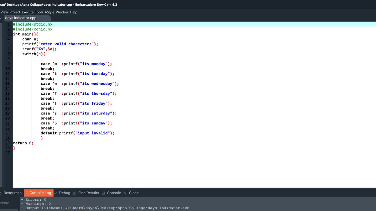 2006SayanMondal's tweet image. big things start with small steps😊
#CodingJourney 
#learner
#c_language
#Trending