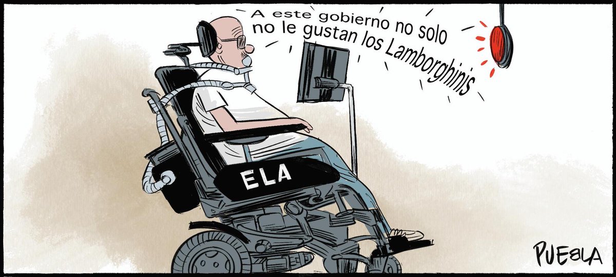 Jordi Sabaté Pons (@pons_sabate) on Twitter photo Eres un genio <a href="/PUEBLAdibujante/">PUEBLA</a> 
Gracias por ayudar a dar visibilidad, a la inhumana situación que vivimos los enfermos de ELA en España.
#LeyELA Eres un genio <a href="/PUEBLAdibujante/">PUEBLA</a> 
Gracias por ayudar a dar visibilidad, a la inhumana situación que vivimos los enfermos de ELA en España.
#LeyELA