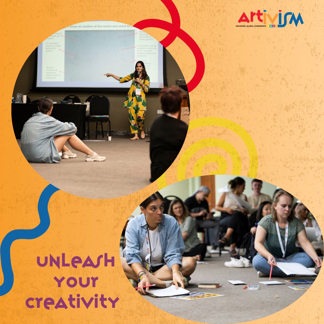 global_artivism's tweet photo. These hands-on discussions and creative workshops are sparking incredible conversations about how art can drive change. 💡🎤

#artivism2024 #creativeactivism #artsforchange #globalartivism #activistart #culturaltransformation #socialjustice #artrevolution https://t.co/6pDCS3wYs7