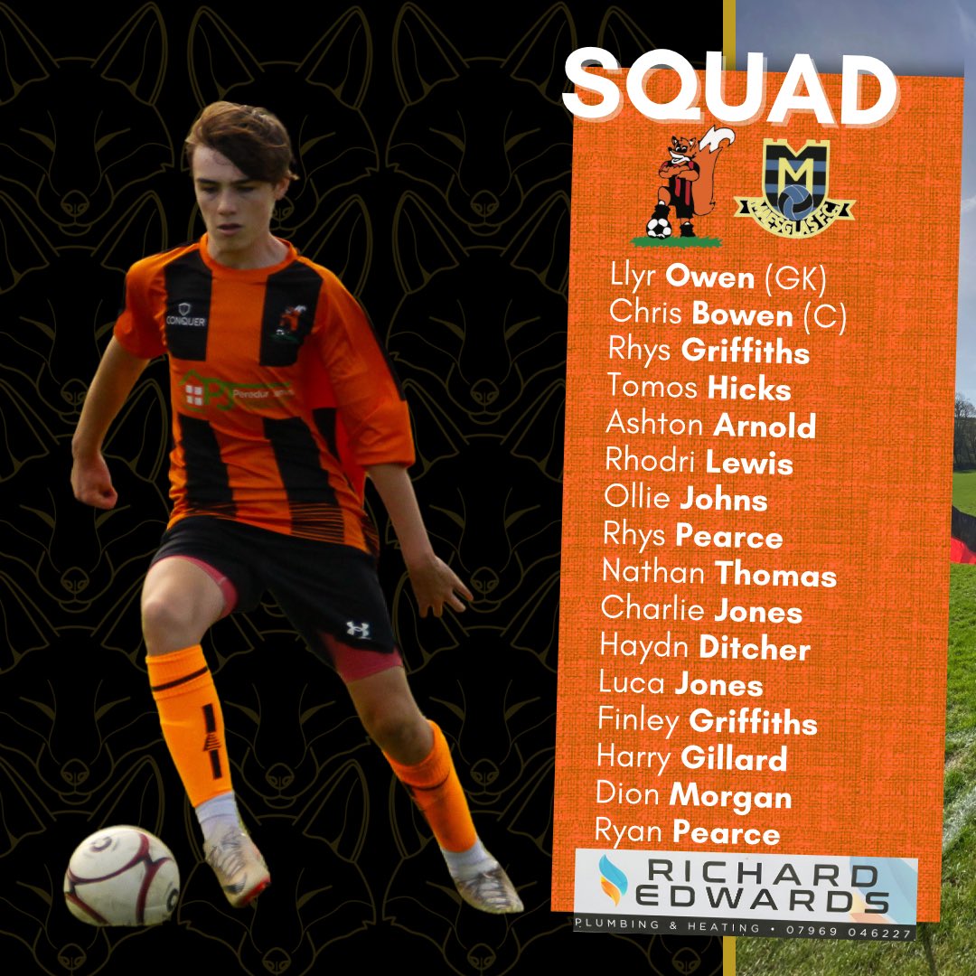 CARFAN / SQUAD🦊

Dyma carfan yr ail dîm sy’n teithio i Llanon heddiw🤩

Here’s the squad travelling to Llanon today🤩

#UppaBoidy