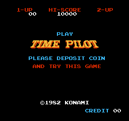 lancuster8bit's tweet photo. Time Pilot Arcade to NES Title Screen Conversion.
Original graphics are already 8-bit, it wasn't difficult to transfer, I post them to maintain the activity of the profile.
Download ROM: https://t.co/O7OZh73ywq

#TimePilot #Konami #Arcade #NES #mockup #8bit #8bitart #pixelart https://t.co/bYE5Oq3VcT