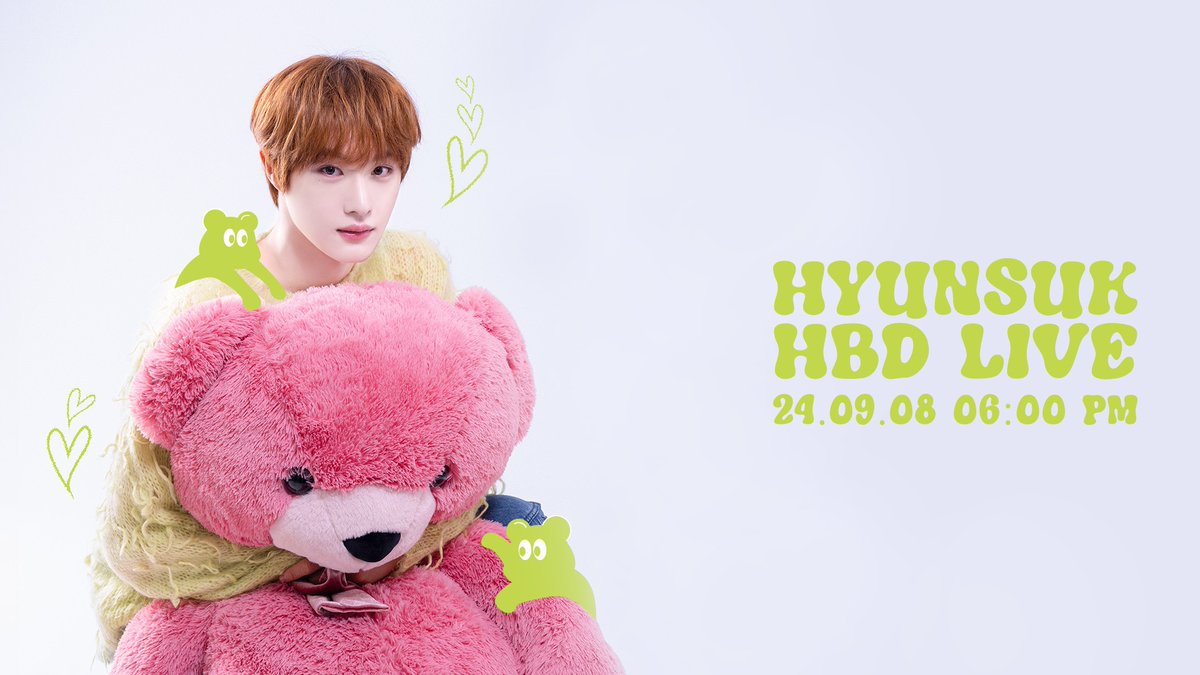 [YouTube LIVE]
HAPPY BIRTHDAY HYUNSUK🎂

2024.09.08 PM 6:00
▶️ youtube.com/@CIXofficial
Coming Soon!

#CIX #씨아이엑스 #현석 #HYUNSUK 
#SUKTEMBER_8TH
#현석이랑_23번째_가을