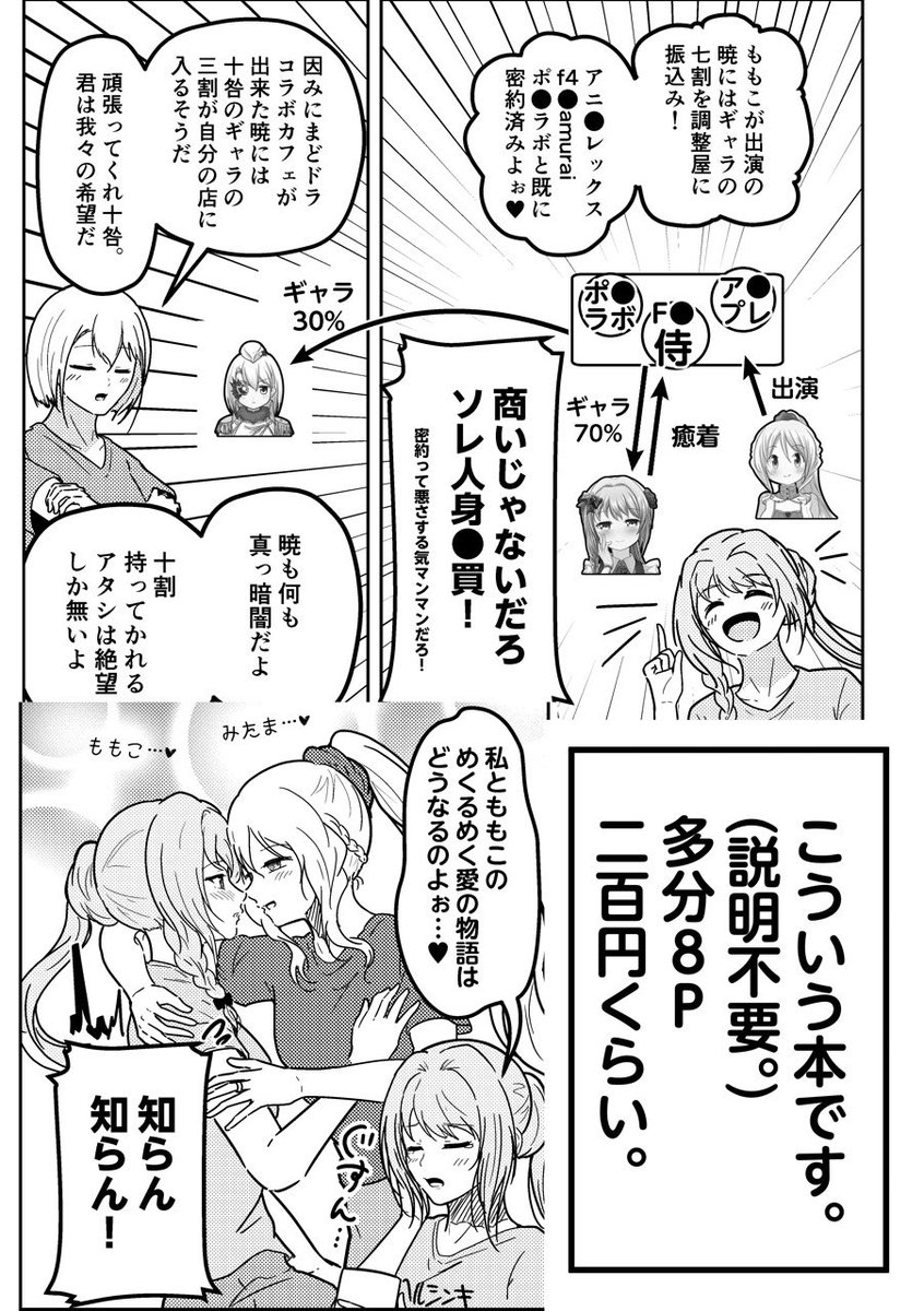 プリレコの新刊…その②…
ももことみたまと十七夜がマッレコのサ終について駄弁るだけの突貫コピー本持って行くよ…!!!よろしく…!!
#プリレコ13 