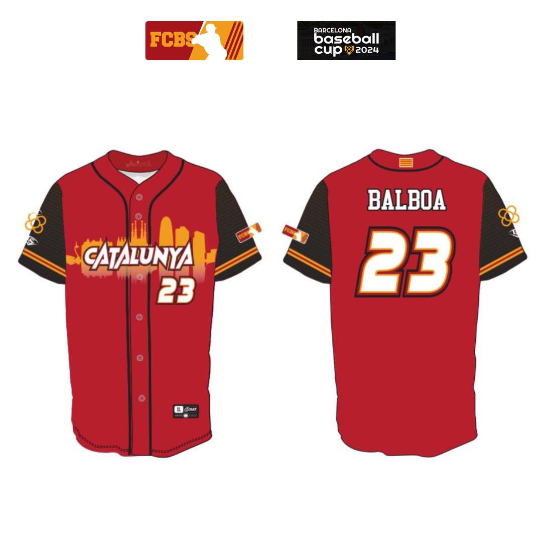 Casaca oficial de la Selecció Catalana Absoluta ⚾️ a la Barcelona Baseball Cup.

La podras aconseguir a la tenda oficial durant el torneig!

Preu 40€