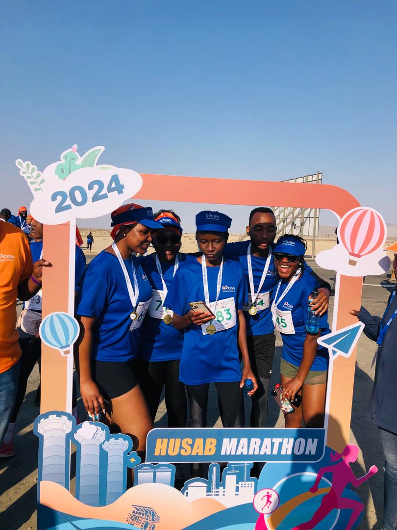 We're thrilled to announce the remarkable achievements of our team at the Husab Marathon today!

- Atanasius Sigowedi completed an impressive 21km
- Diemund Angula, Sally Shiindi, Desiderius Shipena, Hermina Namupala, and Rebekka Hamunyela all conquered the 10km race!