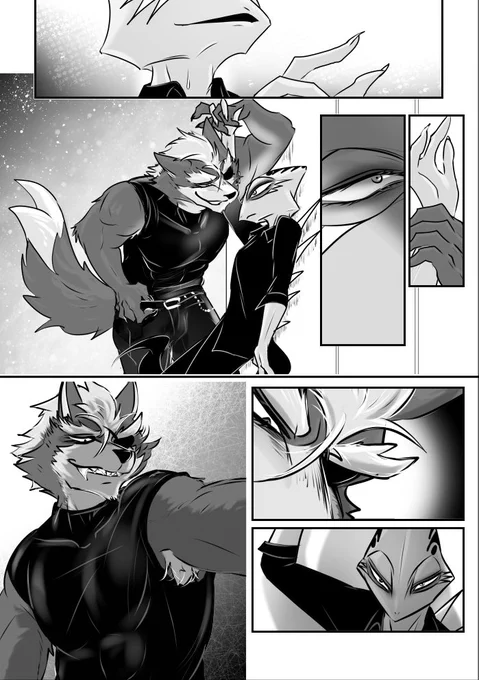 レオクリ漫画進捗 レオンさん口説くウルフ親分