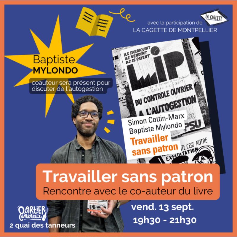 Simon Cottin-Marx (@simoncma) on Twitter photo đŁ Rencontre et discussion sur l'#autogestion vendredi 13 septembre Ă 19h30 au Quartier GĂ©nĂ©reux (2 Quai des Tanneurs Ă Montpellier), avec la participation (entre-autres) de La <a href="/LaCagetteMtp34/">La Cagette de Montpellier</a> et Baptiste Mylondo đŁ Rencontre et discussion sur l'#autogestion vendredi 13 septembre Ă 19h30 au Quartier GĂ©nĂ©reux (2 Quai des Tanneurs Ă Montpellier), avec la participation (entre-autres) de La <a href="/LaCagetteMtp34/">La Cagette de Montpellier</a> et Baptiste Mylondo