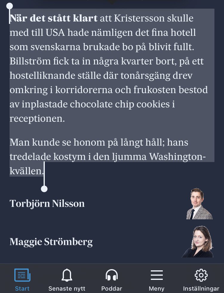 Lever för såna här texter av <a href="/maggiestromb/">Maggie Strömberg</a> och <a href="/TorbjornNilsso/">Torbjörn Nilsson</a>! svd.se/a/W06Wvd/konfl…
