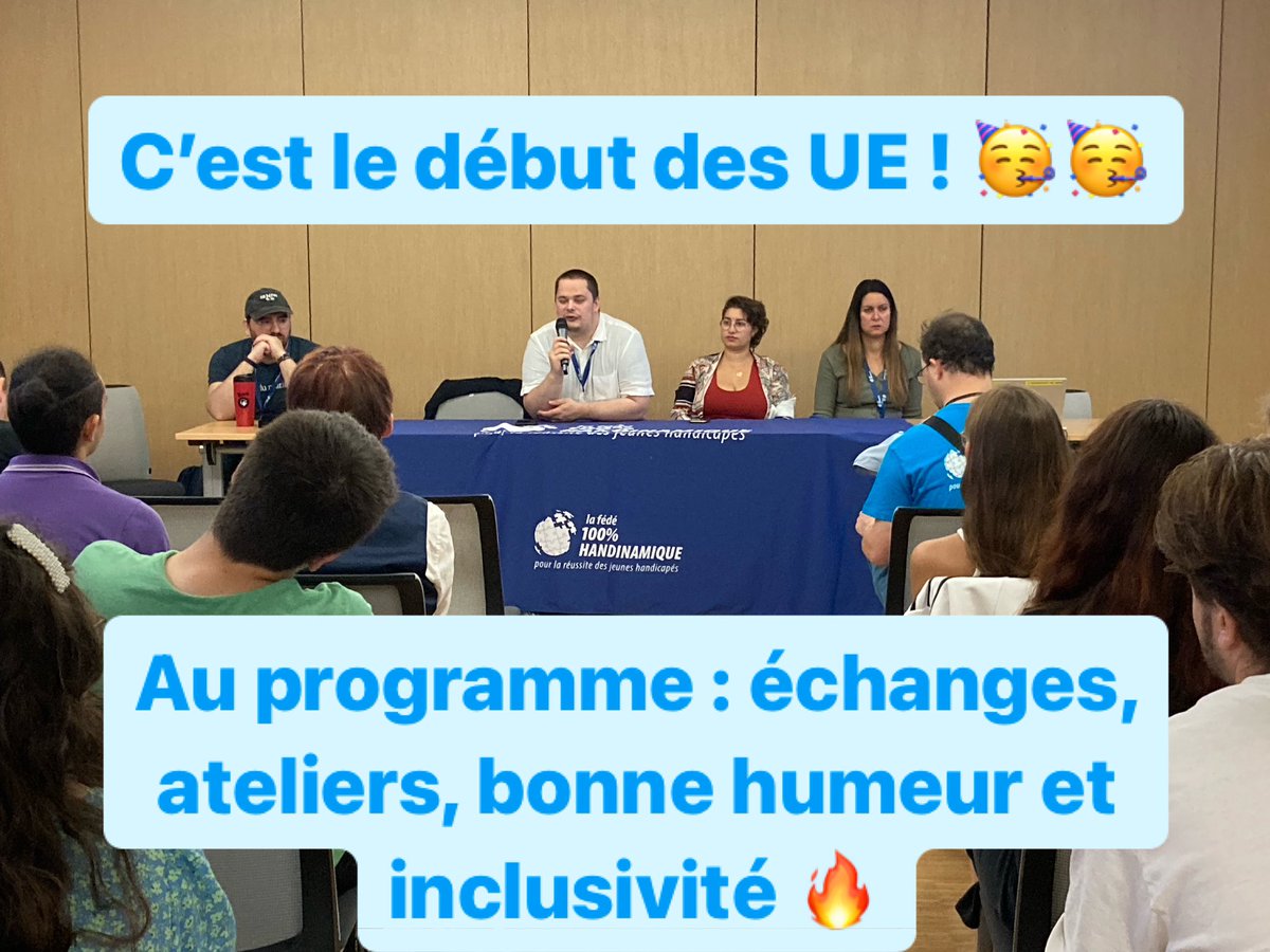 Les Universités d’Été commencent aujourd’hui 🎉🎉 on a hâte de vous retrouver sur cet unique temps fédéral 💙🧡

#UEHandinamique24 #inclusivité