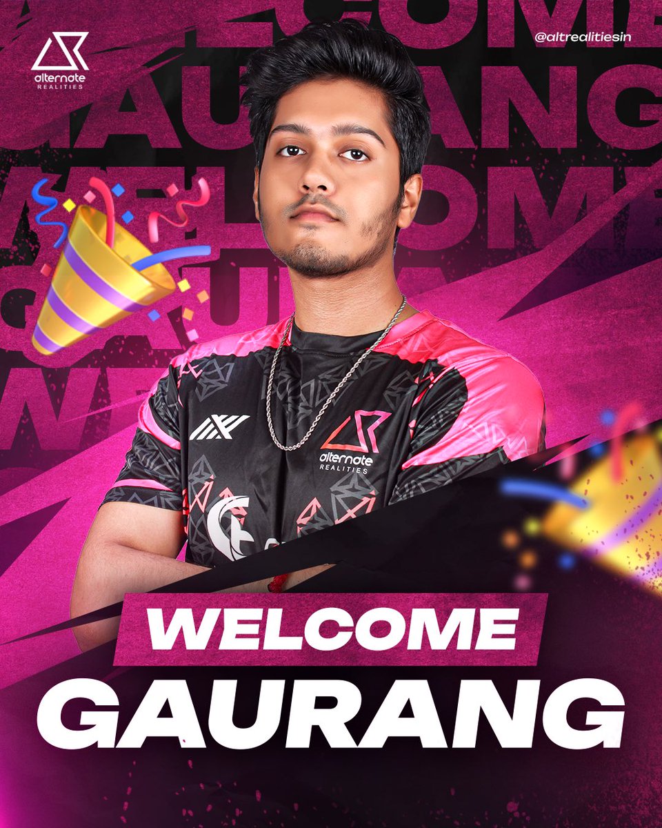 Alternate Realities (@altrealitiesin) on Twitter photo On the auspicious occasion of Ganesh Chaturthi, We welcome our new addition in Valorant roster Gaurang with open hearts and blessings from lord Ganesha. May this new journey be filled with wisdom, success and endless joy 🎉🎊 <a href="/GaurangVLR/">Gaurang Yadav</a> On the auspicious occasion of Ganesh Chaturthi, We welcome our new addition in Valorant roster Gaurang with open hearts and blessings from lord Ganesha. May this new journey be filled with wisdom, success and endless joy 🎉🎊 <a href="/GaurangVLR/">Gaurang Yadav</a>