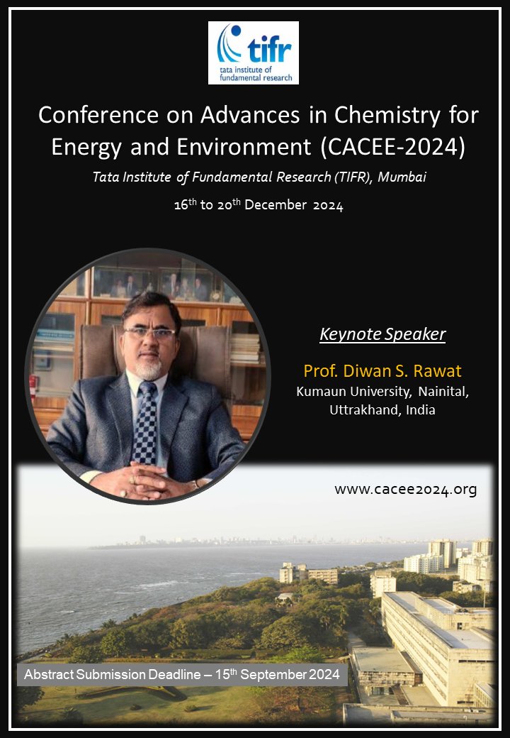 CACEE TIFR (@cacee2024) on Twitter photo Prof. Diwan Rawat <a href="/DiwanProf/">Prof Diwan S Rawat</a> from Kumaun University, Nainital excels in the areas of development of small organic molecules as anticancer, antimalarial, antimicrobial and anti-Parkinson agents & nano-catalysis.
Registration open cacee.org #chemistry
<a href="/VPolshettiwar/">Vivek Polshettiwar</a> Prof. Diwan Rawat <a href="/DiwanProf/">Prof Diwan S Rawat</a> from Kumaun University, Nainital excels in the areas of development of small organic molecules as anticancer, antimalarial, antimicrobial and anti-Parkinson agents & nano-catalysis.
Registration open cacee.org #chemistry
<a href="/VPolshettiwar/">Vivek Polshettiwar</a>