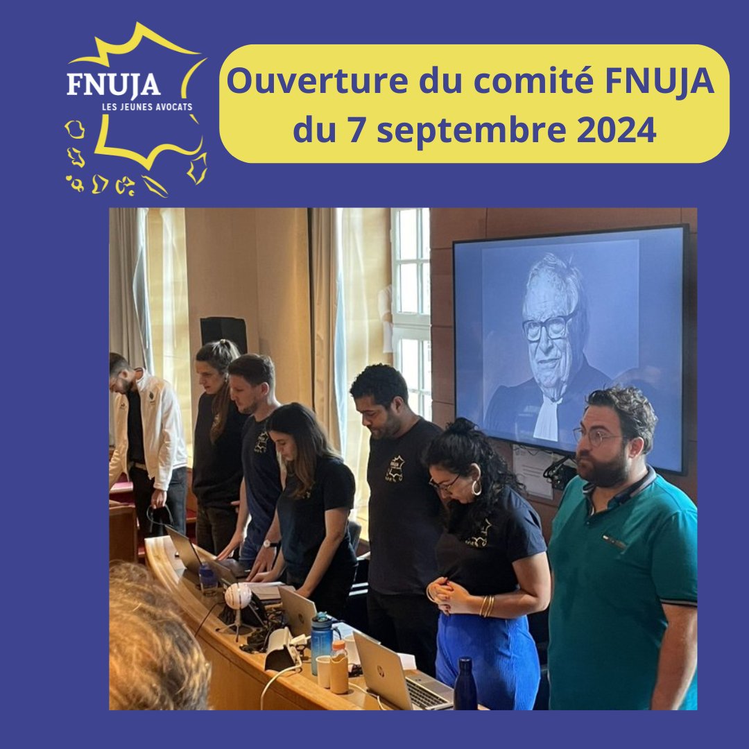 fnuja's tweet photo. 🟡🔵 Rentrée de la #FNUJA et des #UJA!
Merci aux UJA présentes en nombre pour ces retrouvailles après un été studieux ! 
#UJA #jeunesavocats #backtoschool https://t.co/hoTkHPiUSs
