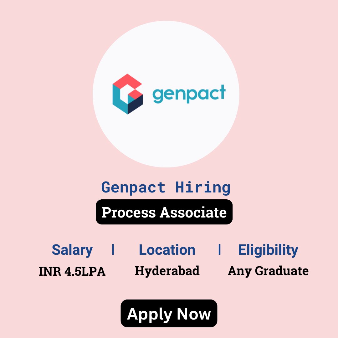 karthikpattadi's tweet image. 🌟 Genpact Off Campus Drive 2024 🌟

Genpact is hiring Process Associates for its 2024 off-campus drive. 

🔗 Apply Now: zurl.co/Eixa 

🔔 WhatsApp Group: zurl.co/ySPA 

#Genpact #ProcessAssociate #OffCampusDrive #BusinessProcess #CareerOpportunities