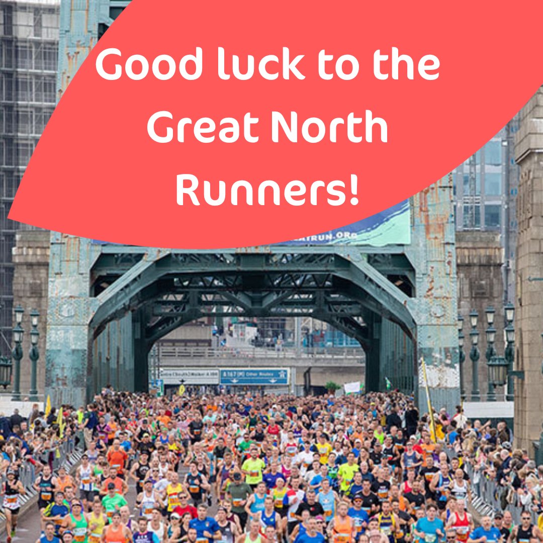 treetopshospice's tweet photo. Good luck to the Great North Runners tomorrow! 

Great North Run has 60,000 runners taking on the 13.1-mile route from Newcastle to South Shields. 

Thank you to those running for Treetops #TeamTreetops https://t.co/hykU54QTMb
