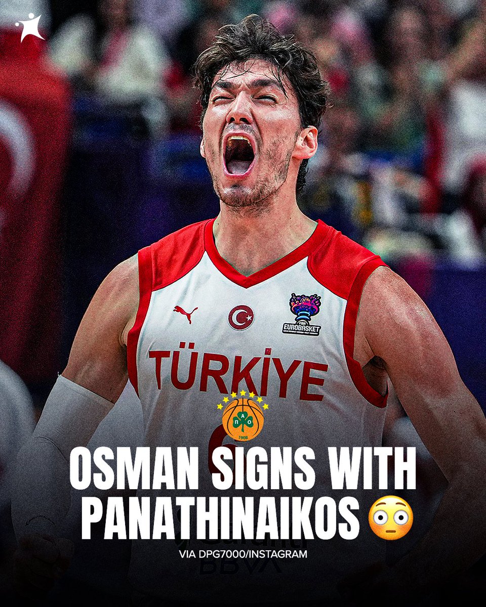 BasketNews_com's tweet photo. Panathinaikos owner Dimitris Giannakopoulos announced on his Instagram account that Cedi Osman has signed with the Greek club 🤯 https://t.co/4hJIEBQ5Yc
