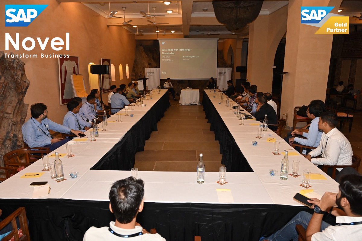 novel_veritas's tweet photo. Thrilled to lead Innovation Day at #NeemranaFort with our CEO, Narendra Singh Ranawat, the Novel Veritas team, and our amazing SAP team! ๐ As an SAPGoldPartner, we're helping businesses 'Grow with SAP' and drive global success. #GrowWithSAP #InnovationDay #SAPGoldPartner https://t.co/fzRsjB6TqW