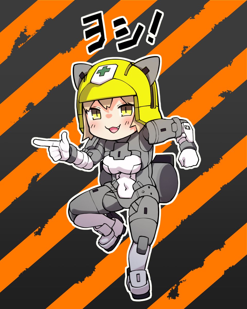 Jack_of_zero's tweet photo. 女神前線でどぅーゆーさんにお願いしたうちの子スケブが届いたよ！うちのWISMワーカーちゃんです。現場猫っぽくデフォルメされてかわいい！ヨシ！ https://t.co/57LslUKJNg