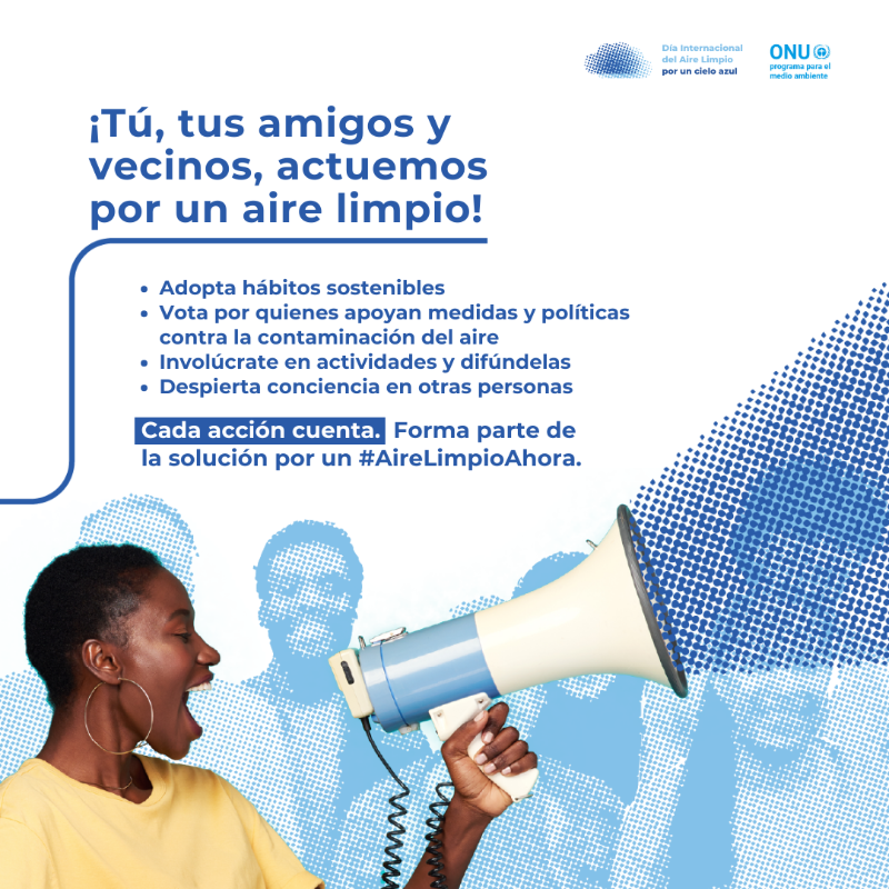 unep_espanol's tweet photo. Hoy sábado es el #DíaDelAireLimpio. ☁️

Los costos invisibles de la contaminación del aire son alarmantes. 

Es hora de invertir en #AireLimpioAhora para gozar de una vida más sana, economías más estables y un futuro sostenible ⤵️