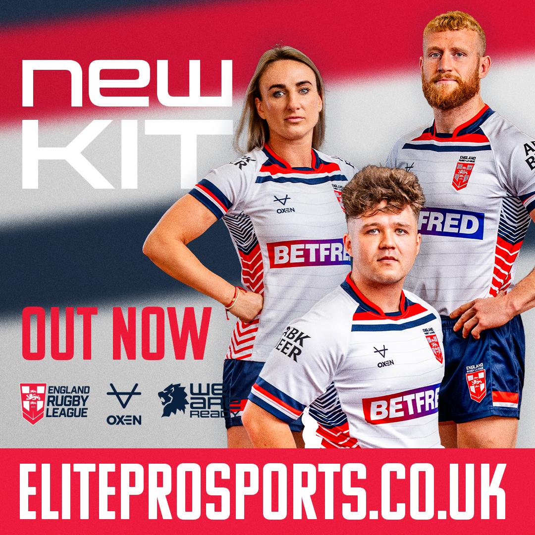 England_RL's tweet image. 😍 The new #EnglandRL kit for 2024 and 2025 is available now...

💻 Head to @oxensportsuk to get yours!