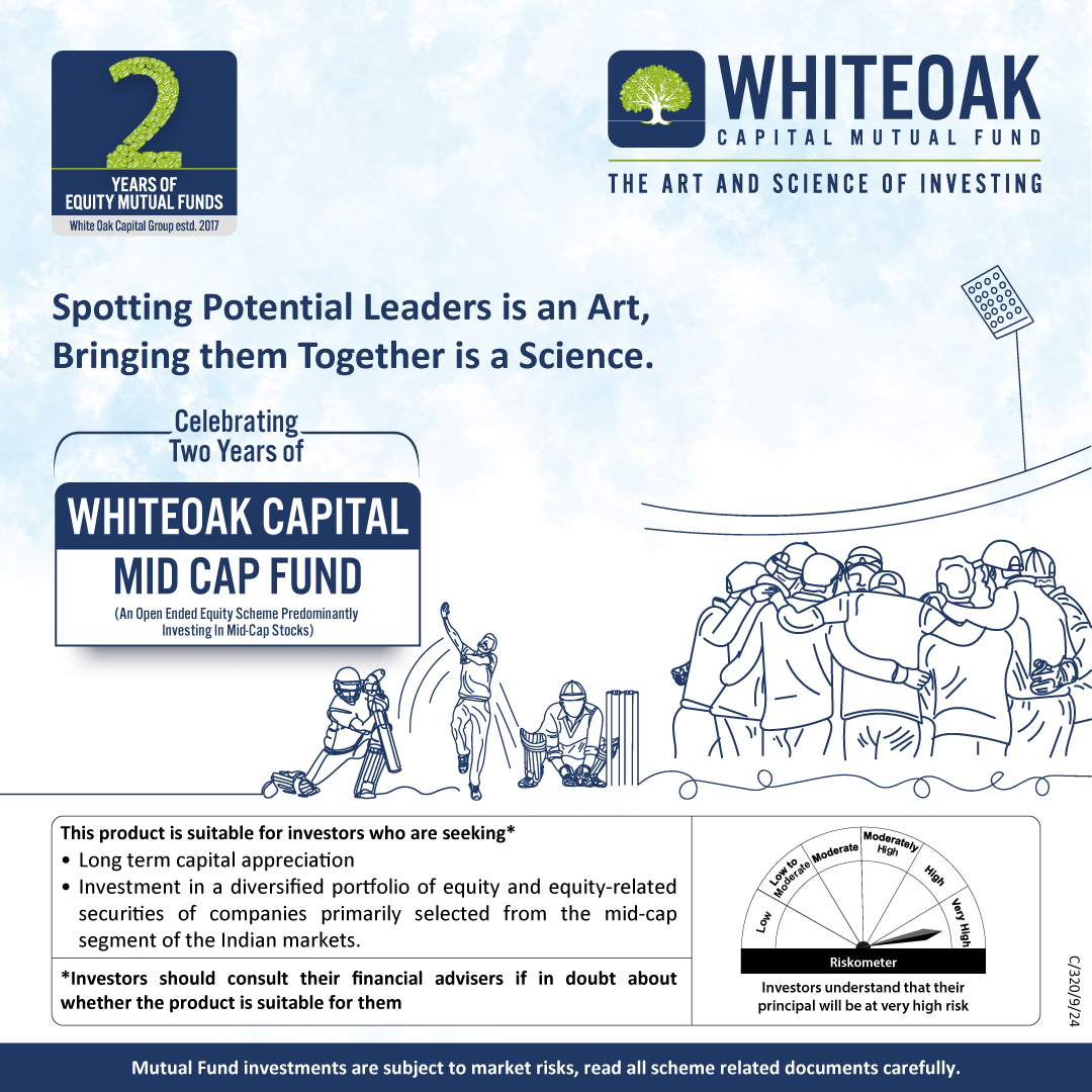 WhiteOakCap's tweet image. 🎉 Cheers to 2 years of growth with our Midcap Fund! 🚀 Thank you for your support and trust. Here’s to continued success! 📈 #2yearanniversary #MidCapFund #WhiteOakCapital