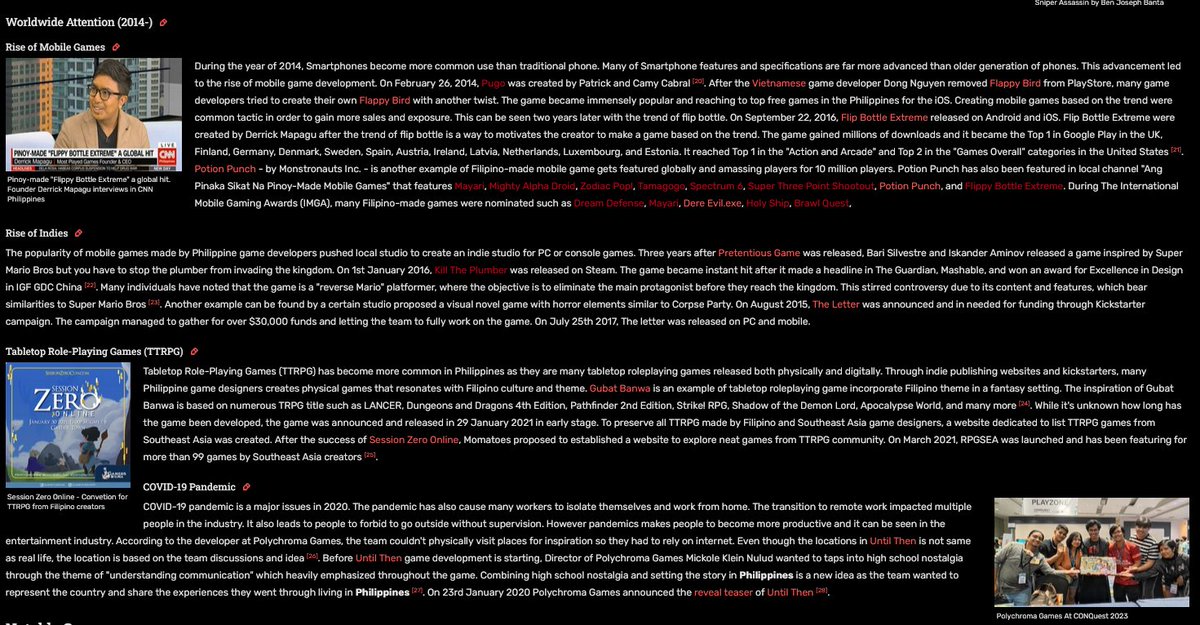 SEAGamethetic's tweet image. I've just finished working on gamedev history from Philippines and update the home page to the latest article featuring ARSONATE, Khan: The Absolute Power, and of course game development history from Philippines.

southeast-asia-game.fandom.com/wiki/Southeast…