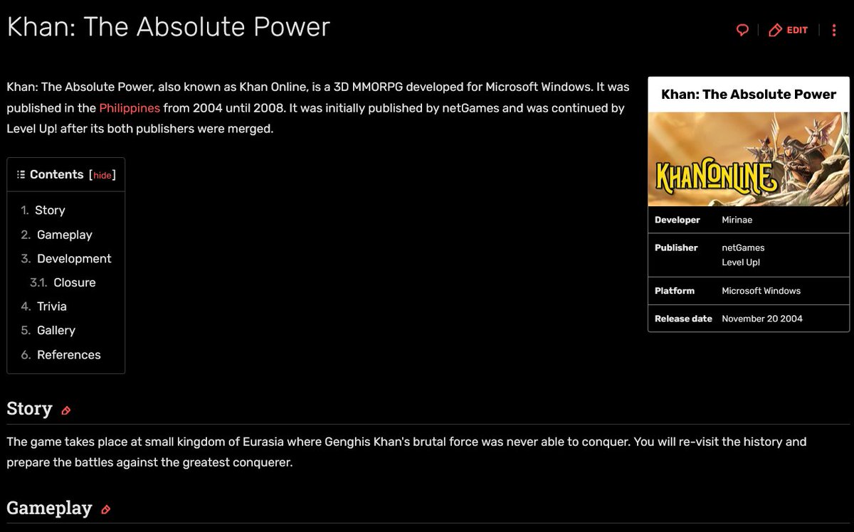 SEAGamethetic's tweet image. I've just finished working on gamedev history from Philippines and update the home page to the latest article featuring ARSONATE, Khan: The Absolute Power, and of course game development history from Philippines.

southeast-asia-game.fandom.com/wiki/Southeast…