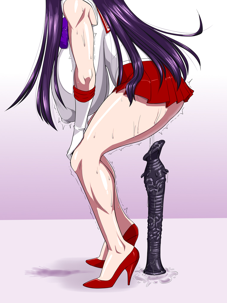 レイちゃんが立ったりしゃがんだりしてる絵 