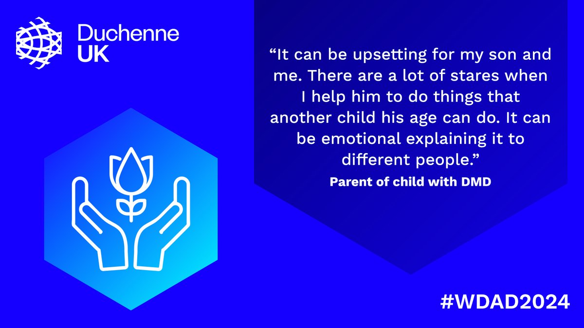 Greater awareness and understanding of Duchenne muscular dystrophy (DMD) would mean that people with DMD and their families wouldn’t have to explain what it is all the time.

You can read about what it’s like to live with DMD in our new report: duchenneuk.org/transformingou… 
#WDAD2024