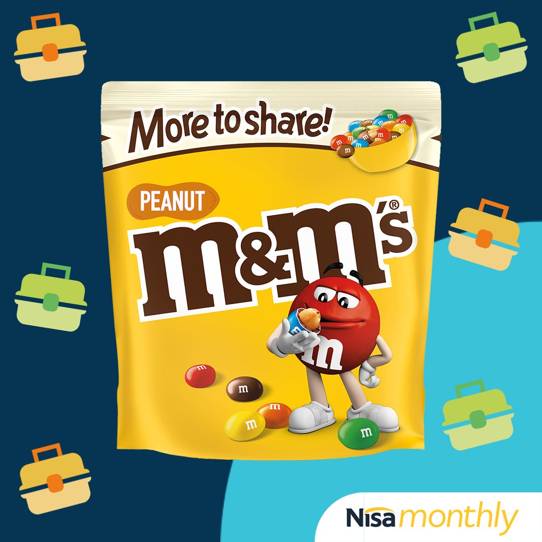 WIN with M&amp;M’S® and #NisaMonthly!

RT+FOLLOW for your chance to WIN a case of M&amp;M’S® Peanut More to Share Pouch!

T&amp;Cs: spr.ly/6017WP7QZ