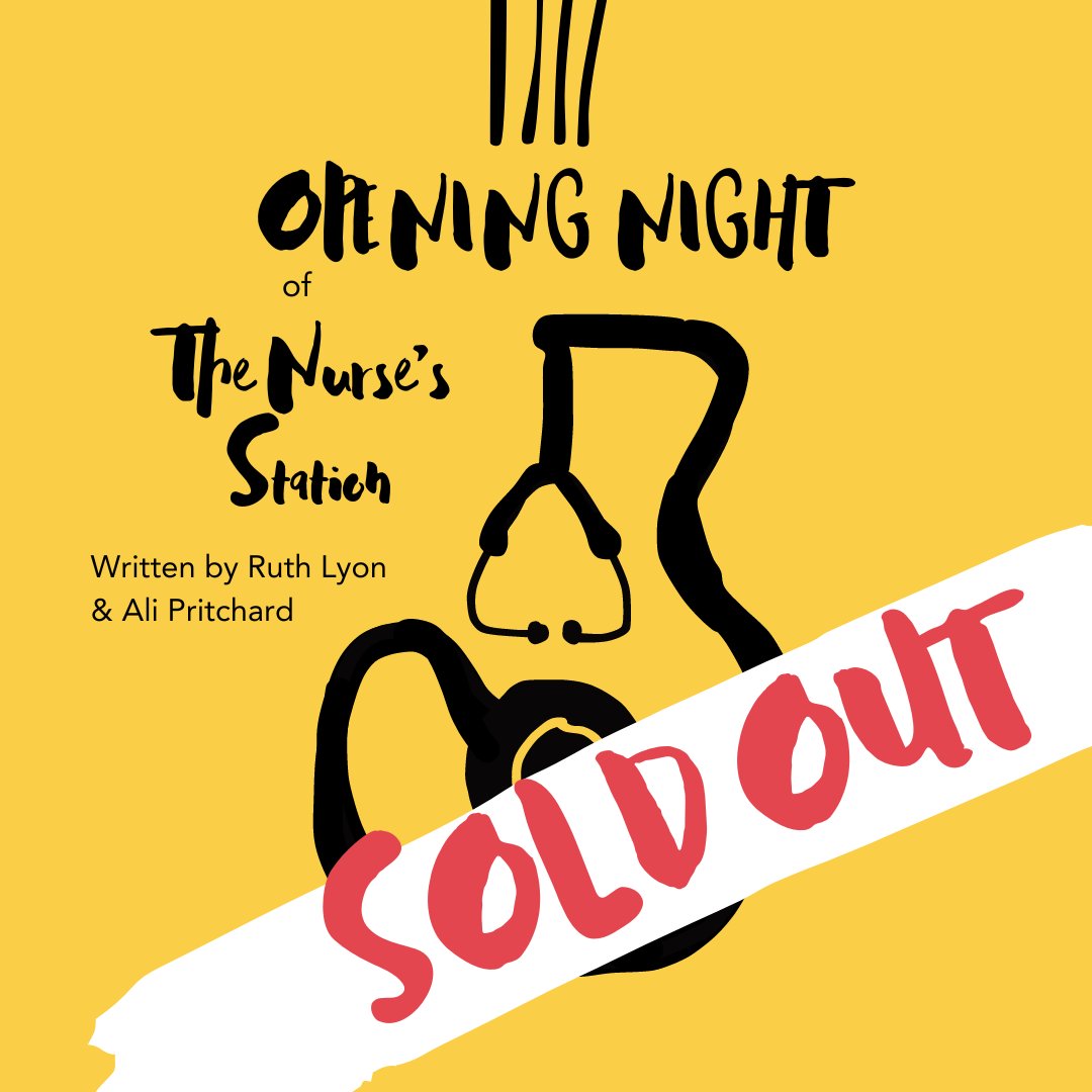 Alphabetti's tweet image. The opening night of The Nurse's Station is officially SOLD OUT and opening week is filling up fast, get your tickets now before they're gone!