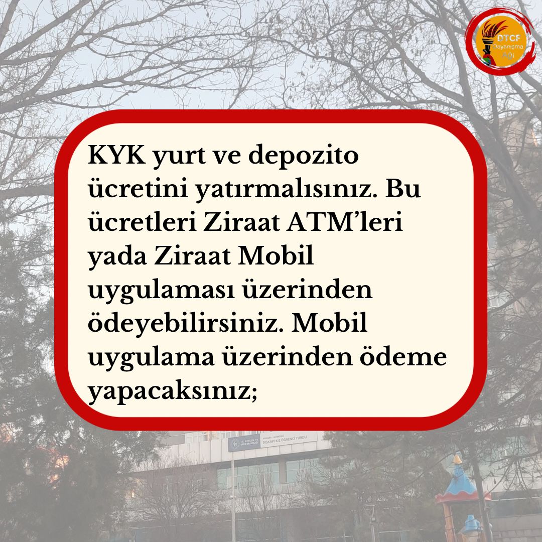 DTCF Öğrenci Dayanışma Ağı tweet media