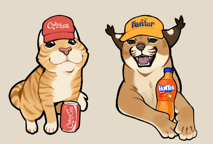 ROUND.... TWO! COKEY COLA OR FANTER.... YOU DECIDE 🫵