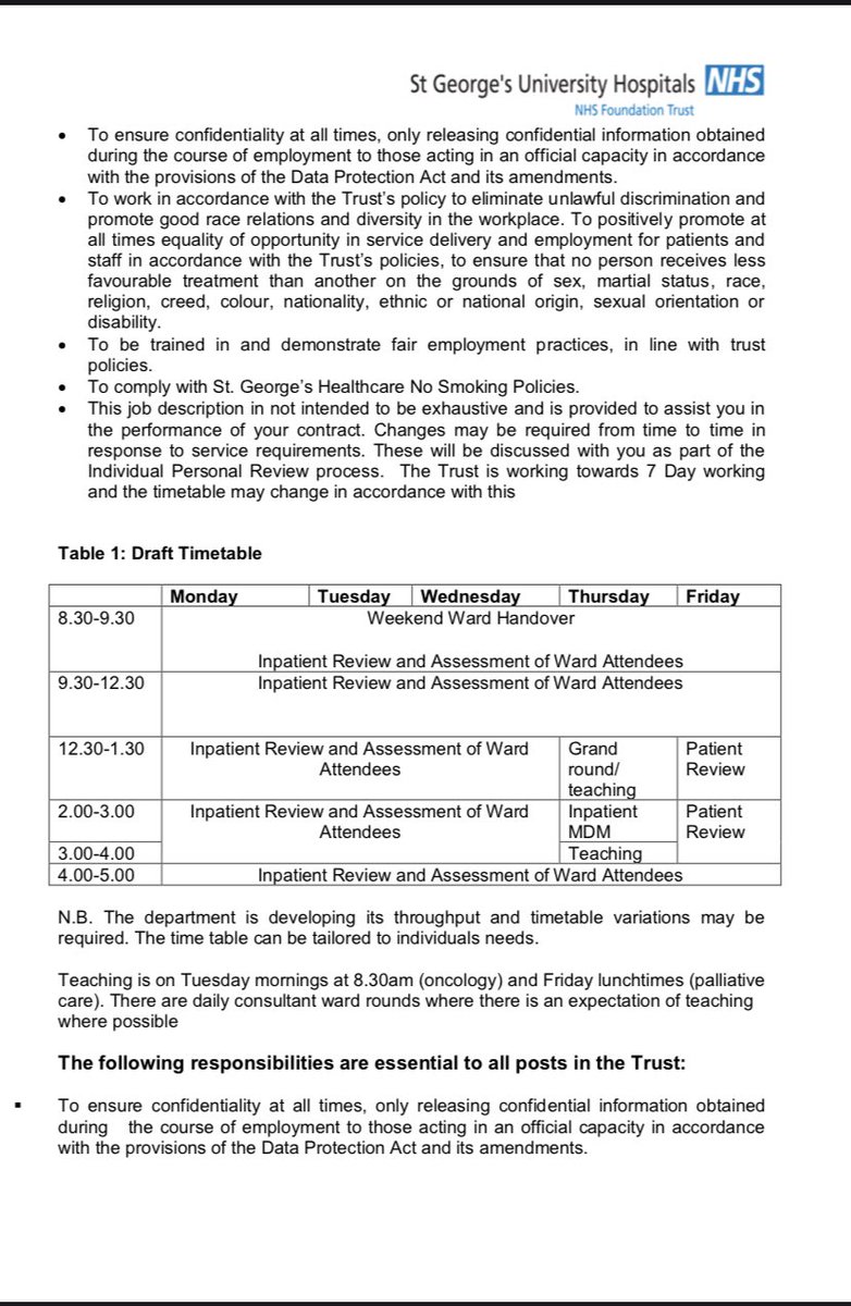 <a href="/geshNHS/">St George's, Epsom and St Helier</a> remove this job advert immediately! 
THIS IS NOT SAFE FOR CANCER PATIENTS!
No experience necessary in oncology ? 
What local medical training and exams would a PA have to undergo to allow them to do this work ? 
Where is the local training plan?
<a href="/ClinOncDoc/">ClinOncDoc</a> <a href="/parthaskar/">Partha S Kar 🇮🇳🇬🇧🏏🎥</a>