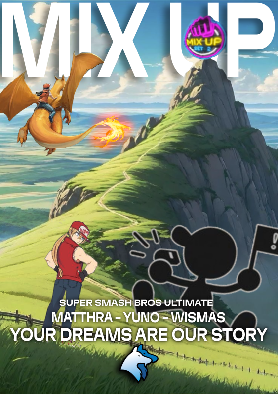 [SSBU] 

Participation de <a href="/Mathra18/">Matthra</a> <a href="/YunoLizardon/">Yuno / てっぺん目指そう!</a> <a href="/_Wismas_/">FGS | CDFW | Wismas</a> pour le "MIX UP SET 2" de <a href="/EXPLORiAgg/">EXPLORiA</a> 

Ce samedi 07.09.2024 - start.gg/tournament/mix…

#YourDreamsAreOurStory #GoZeno #SSBU