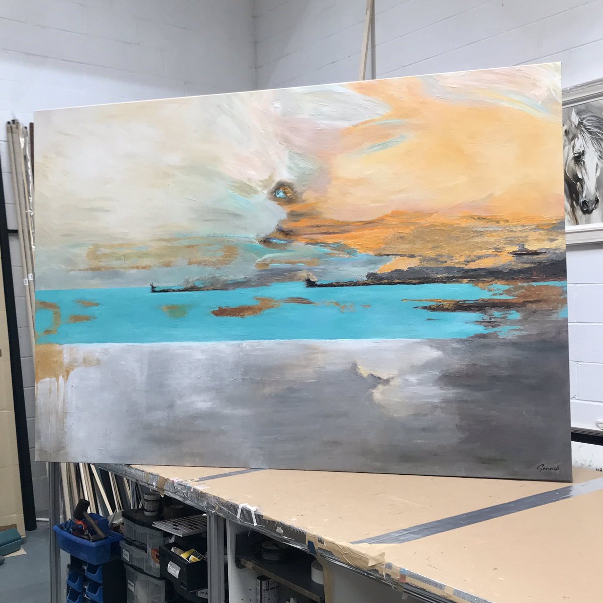 It’s hard to get a scale on how big this is, lets just say it’s MASSIVE !! 

This one is being sailed over to Italy 🇮🇹 If your heading that way you could hitch a lift..! 😜

Contact us for any size Canvas, big or small..