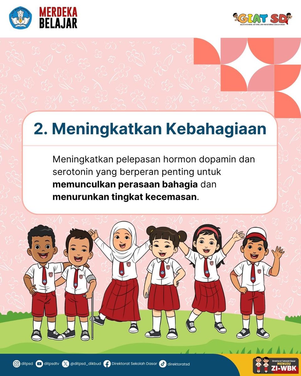 ditpsd_dikbud's tweet photo. #SahabatSekolahDasar, kalian sudah tahu belum, apa saja manfaat aktivitas fisik bagi anak? 🤔

Yuk, simak infografis "Nah Ini Dia" tentang empat manfaat aktivitas fisik bagi anak! 😊

#Aktivitasanak
#MerdekaBelajar
#SekolahDasar
#GIATSD
#Kemendikbudristek https://t.co/aDIeE4c1Id
