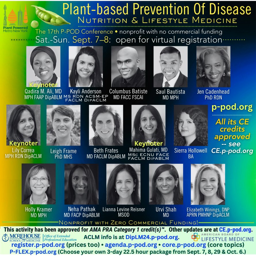 IT'S SHOWTIME!

Please join us as we celebrate #LifestyleMedicine 
<a href="/plantbasedconf/">P-POD</a> 

#Womenshealth 
#Type2DMRemission 
#SleepAdequacy 
#HealthPromotionandRestoration

<a href="/BethFratesMD/">Beth Frates MD</a> <a href="/NehaPathakMD/">Neha Pathak, MD, DipABLM</a> <a href="/RahulAnandMDMBA/">Rahul Anand</a> <a href="/LilyC_RD/">Lily Correa, MPH, RD, DipACLM</a> @karmipatelmd <a href="/KanabarMd/">Mitika K</a> @AngelaReddyMD <a href="/KoushikReddyMD/">Koushik R. Reddy, MD, FACC, FACLM, DipABLM,LMI</a>