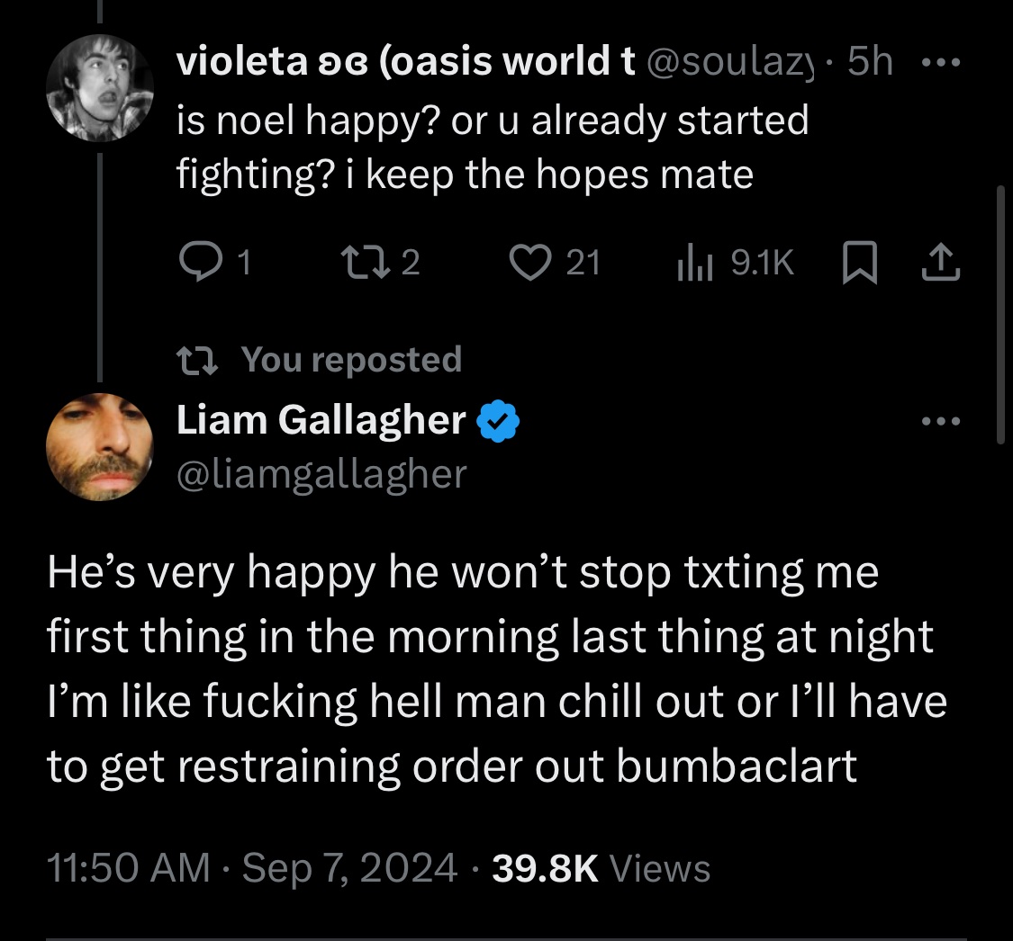 liam’s tweets on noel🫂🫂🫂