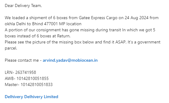 Arvindvijay_'s tweet photo. Hi @delhivery Team,

Please see the attached picture and do needful ASAP https://t.co/H5RvTveXQ3