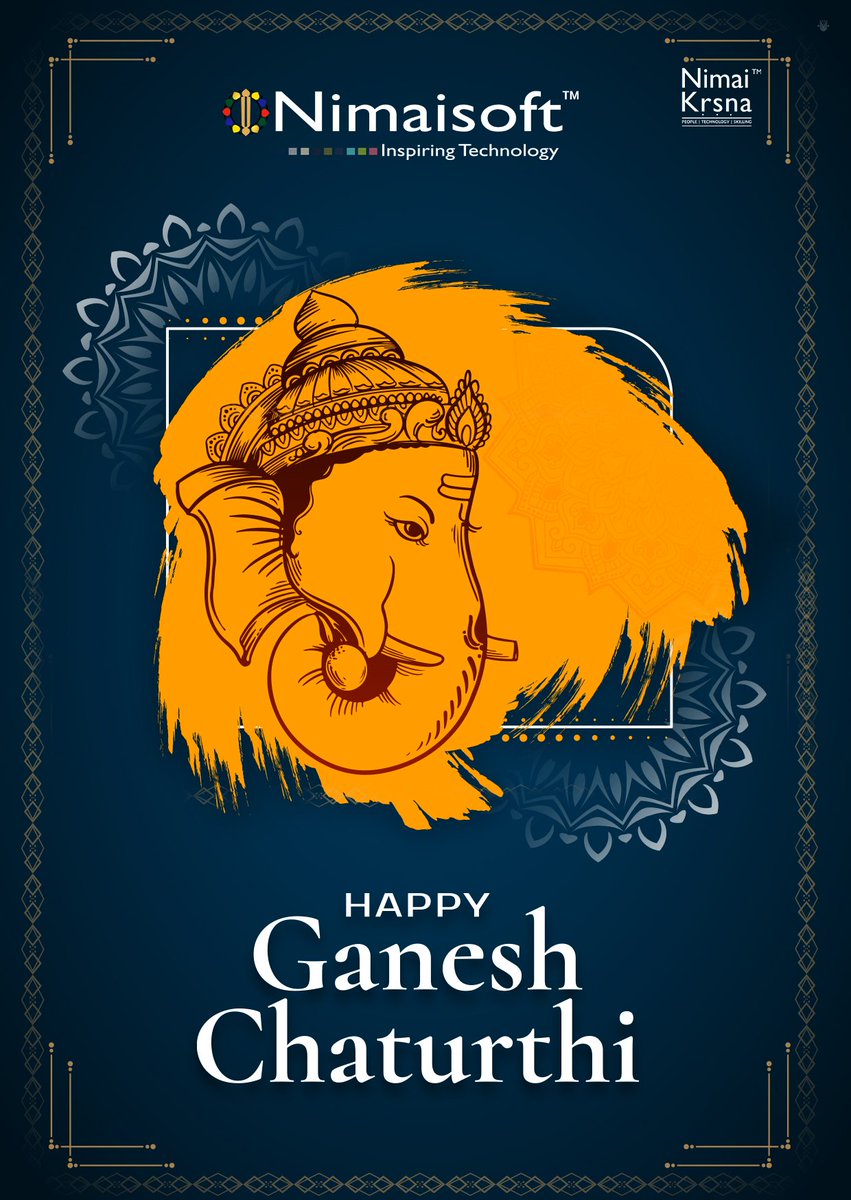 May Lord Ganesha bestow a rainbow of wisdom, success, and happiness upon you on this auspicious occasion. Happy Ganesh Chaturthi!

#GaneshChaturthi #GanpatiBappaMorya #GaneshUtsav #LordGanesha #GaneshFestival #EcoFriendlyGanpati #FestiveVibes #Celebration #Nimaisoft