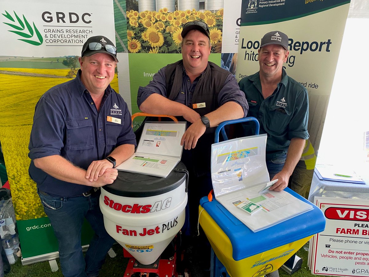 GRDC (@thegrdc) on Twitter photo Tips for mouse bait spreading 🐁🚜
Considering investing in mouse bait spreading gear for next season? <a href="/1800weevil/">Ben White</a>, <a href="/DrJewmelon/">Josh Giumelli</a> and <a href="/MarkSaundeye/">Mark Saunders</a> have some tips.
Josh says if you're looking at buying a 12 volt bait spreader, consider getting something with a metering system. Tips for mouse bait spreading 🐁🚜
Considering investing in mouse bait spreading gear for next season? <a href="/1800weevil/">Ben White</a>, <a href="/DrJewmelon/">Josh Giumelli</a> and <a href="/MarkSaundeye/">Mark Saunders</a> have some tips.
Josh says if you're looking at buying a 12 volt bait spreader, consider getting something with a metering system.