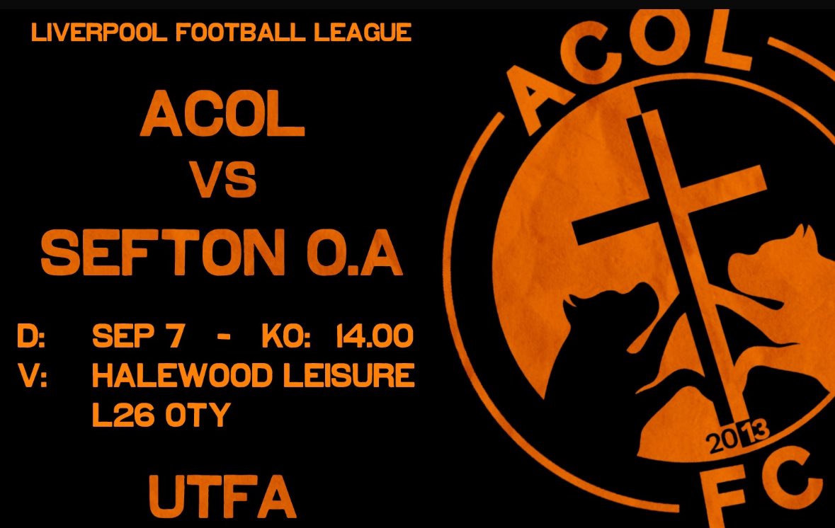 24/25 Campaign Starts today after very good Pre-season from the lads with some great performance and results. 

🆚 Sefton O.A
⏱️ 2PM K.O
🏟️ Halewood Lesuire 
🏆 Liverpool Football Leauge Championship 

🟠⚫️ UPTFA ⚫️🟠