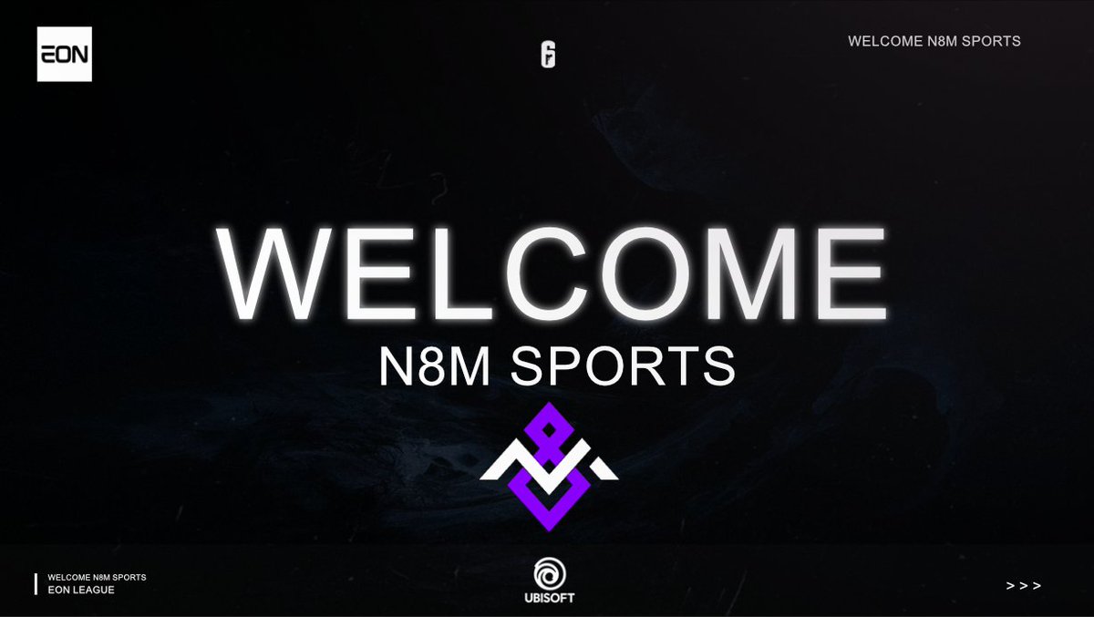 Welcome @N8Msports as our next invited team for Season 2 of @EON_League!   

- <a href="/RagonR6s/">Ragon</a> 
- @WaltteriUlahti 
- <a href="/xRexiR6/">xRexi🦖</a> 
- <a href="/R6Samppi/">samppi</a> 
- <a href="/JMoukari/">Juhla Moukari</a> 

We wish you all the best in your upcoming matches❗️