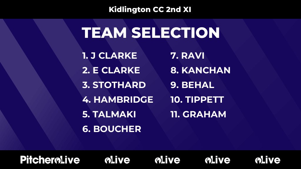 Today's Kidlington CC 2nd XI team selection #Pitchero
kidlingtoncricket.com/teams/85832/ma…