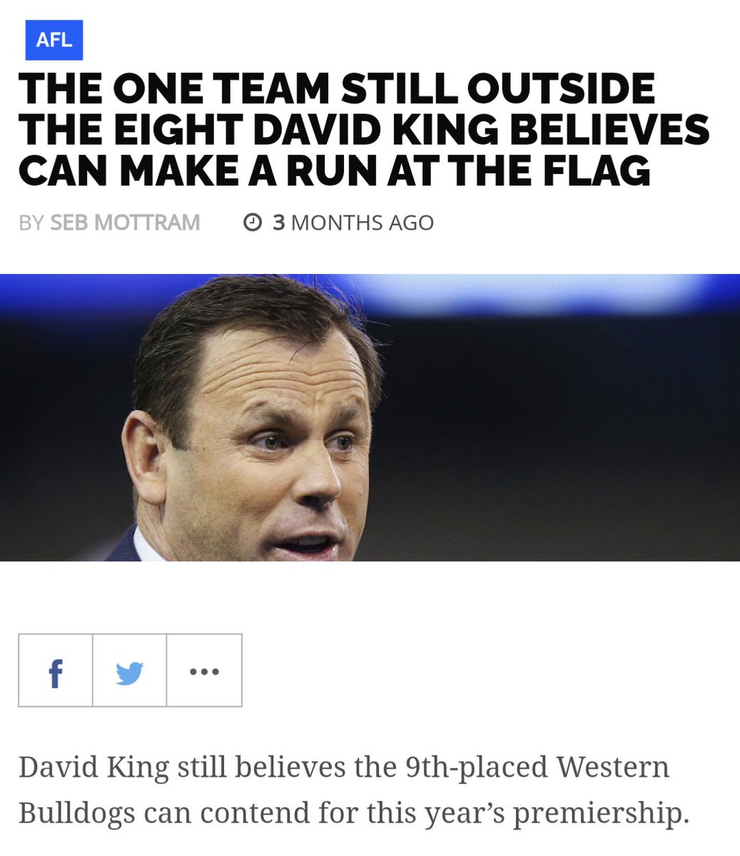 AFLmediaeye's tweet photo. One of my favourites of the year was the moist patch Kingy had for the Bulldogs https://t.co/sSon4LjWDF