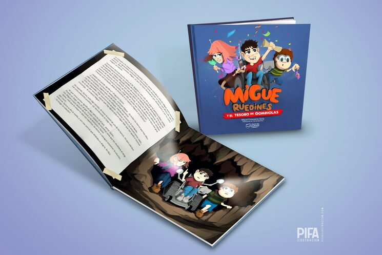 Un mapa pirata, trampas, acertijos... ¿Acompañas a Migue y sus amigos en la búsqueda del tesoro de gominolas? Miguel Echevarría y <a href="/Pifa4/">Pifa Montgomery</a> presentan a Migue Ruedines en un libro infantil sobre la integración e inclusión de niños. Disponible en librerías y maldragon.com