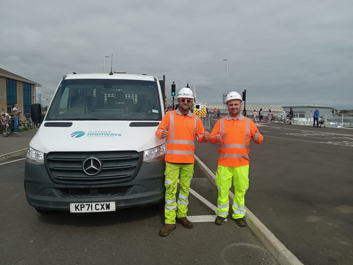 Suffolk CC (@suffolkcc) on Twitter photo Thank you to <a href="/suff_highways/">Suffolk Highways</a> for being on hand today to ensure smooth traffic management during at both sides of the #GullWing today.
#GullWingopening Thank you to <a href="/suff_highways/">Suffolk Highways</a> for being on hand today to ensure smooth traffic management during at both sides of the #GullWing today.
#GullWingopening