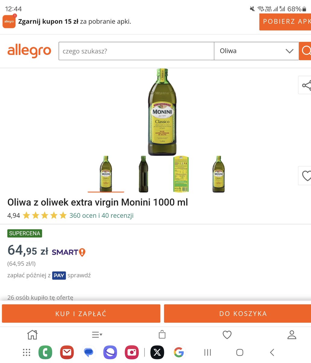 gomark82's tweet photo. @drloncar Fino se ovo limitiralo, evo 14.5 eura isto ovo u Poljskoj https://t.co/mKaM3m5oBe