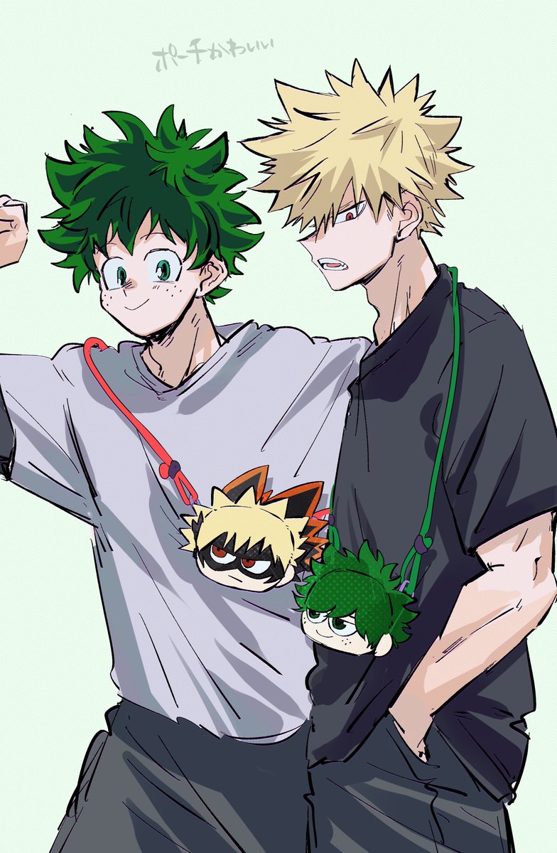 爆豪勝己 ,緑谷出久 「出勝」|ビビりのイラスト
